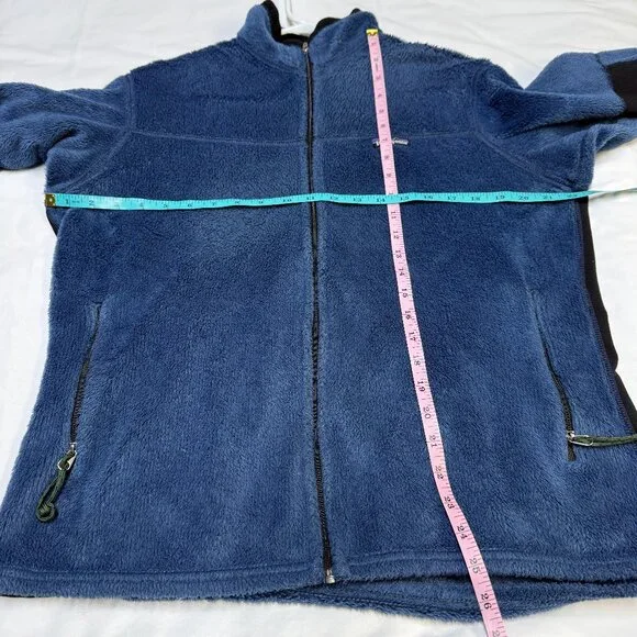 Patagonia Women’s R2 Vintage Jacket XL Blue Black USA EUC - Picture 9 of 11